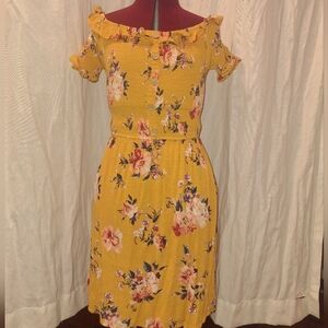 Floral Yellow Dress